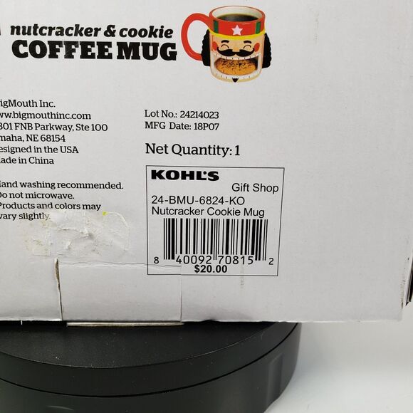 Nutcracker & Cookie Ceramic Mug Cup 10oz Big Mouth Brand New!! - Picture 11 of 11